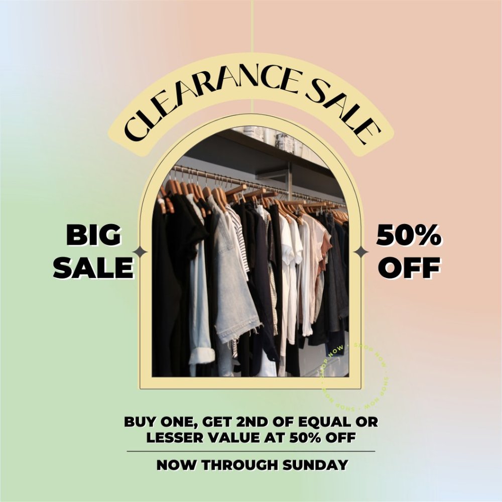 Closet Clearance!